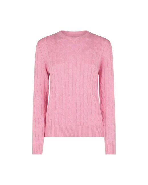 Round-Neck Knitwear Mc2 Saint Barth de color Pink
