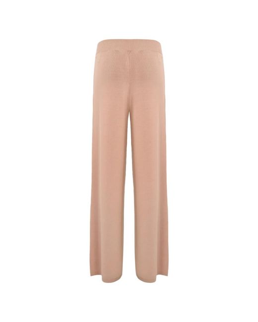 Trousers > wide trousers Elisabetta Franchi en coloris Brown