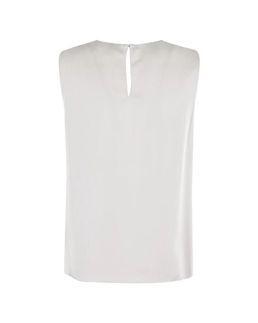 Theory White Modern Straight Shell