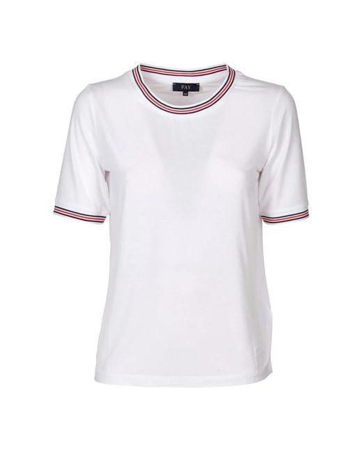 T-shirts Fay de color White