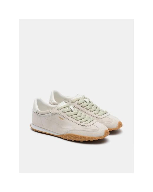 HOFF Schoenen ,Grijs ,Suède Bridge Sneaker in het White