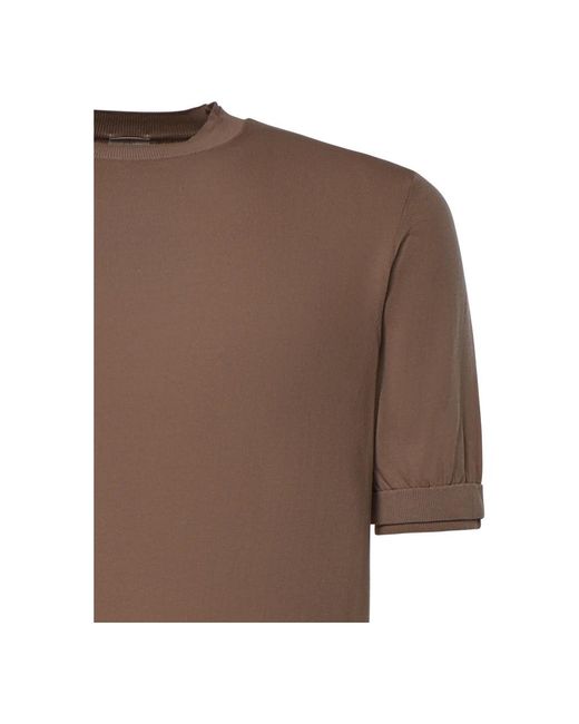 Eleventy Brown Round-Neck Knitwear for men