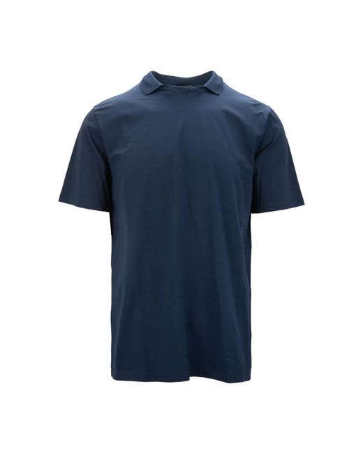 Herno Tops ,Blauw ,Katoen Slip-On T-Shirt in het Blue voor heren