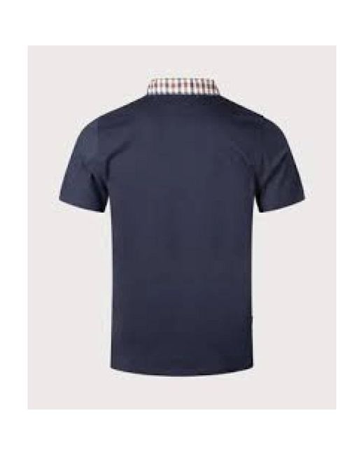 Aquascutum Blue Polo Shirts for men