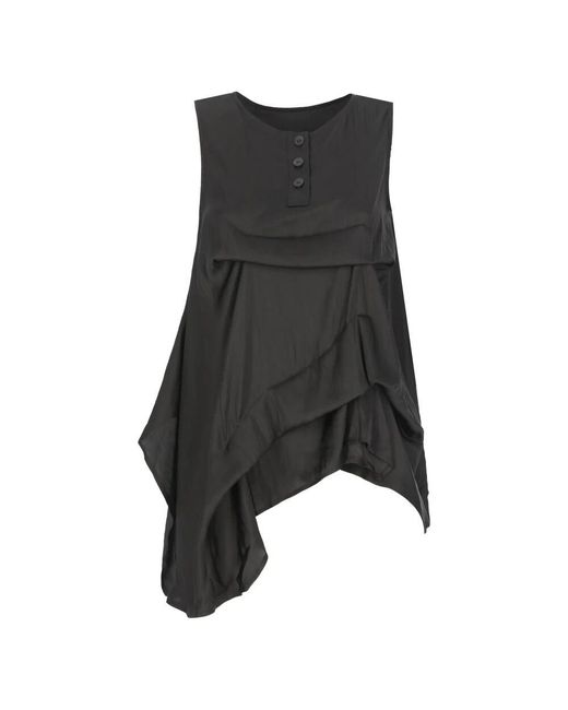 NU Denmark Black Sleeveless Tops