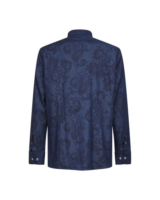 Etro Blue Casual Shirts for men