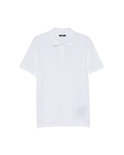 Balmain White Polo Shirts for men