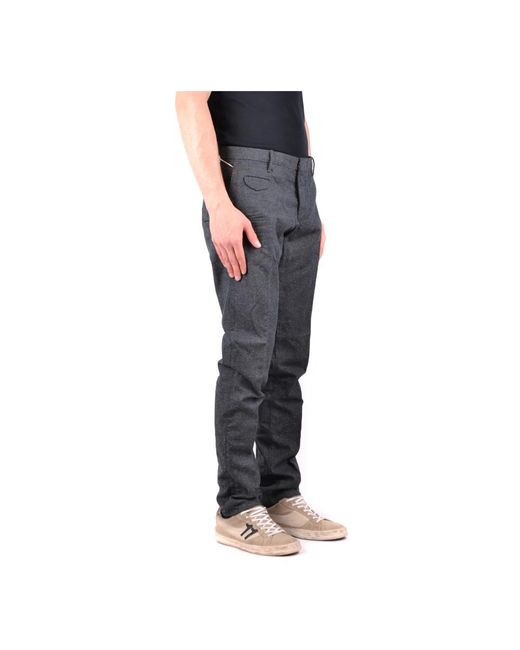 Incotex Blue Wide Trousers for men