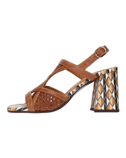 Chie Mihara Brown High Heel Sandals