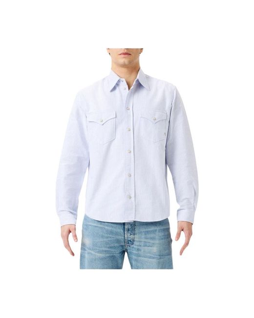 CYCLE Blue Casual Shirts for men