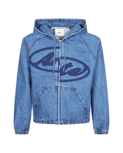 Denim Jackets Arte' de hombre de color Blue
