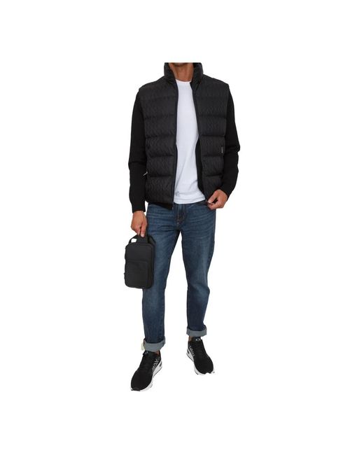 ARMANI EXCHANGE Black Waistcoats for men