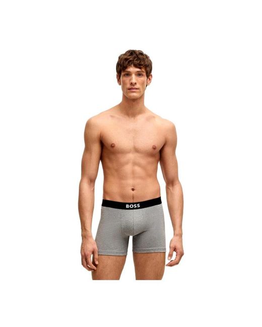 Boss Herren Boxershorts Aus Stretch-Baumwolle Im 3Er-Pack in Black für Herren