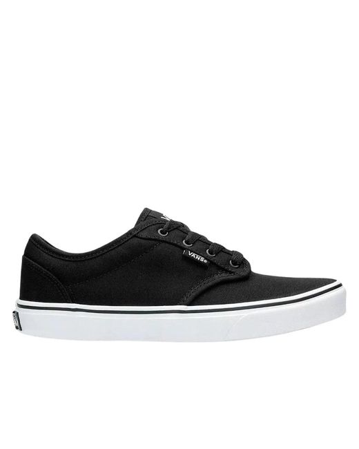 Zapatos canvas atwood negro blanco Vans de color Black