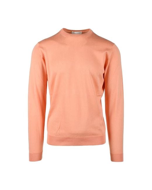 Round-Neck Knitwear di FILIPPO DE LAURENTIIS in Pink da Uomo