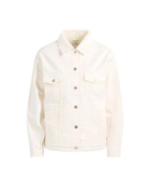 Anine Bing White Denim Jackets