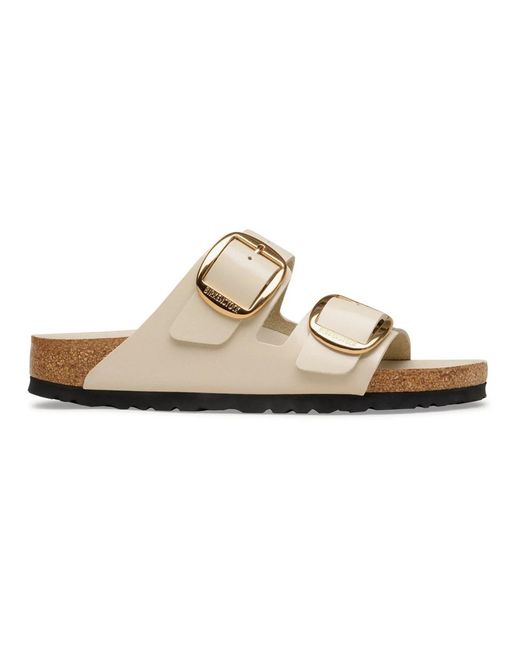Birkenstock White Sliders