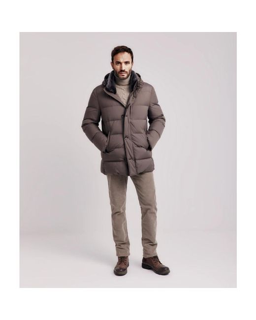 Gimo's Brown Down Jackets for men