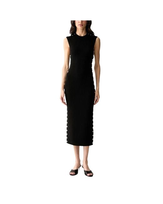 Karl Lagerfeld Black Knitted Dresses