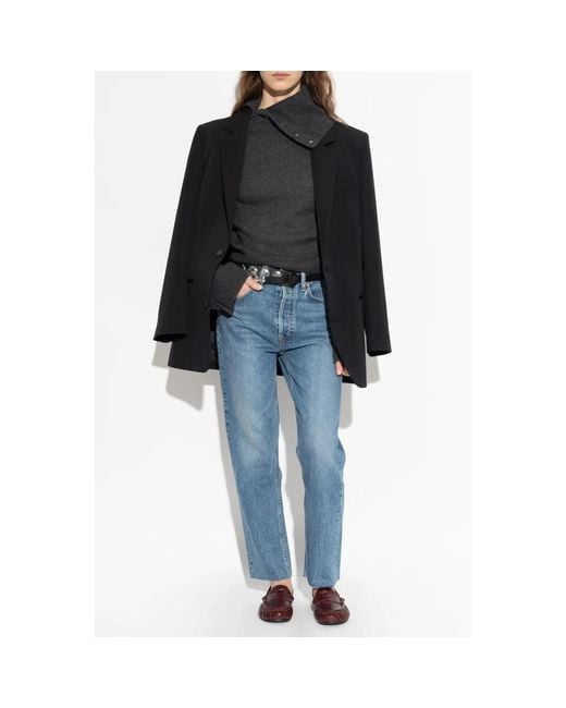 Re/done Jeans ,Blauw ,Katoen 70S Stove Pipe Jean in het Blue