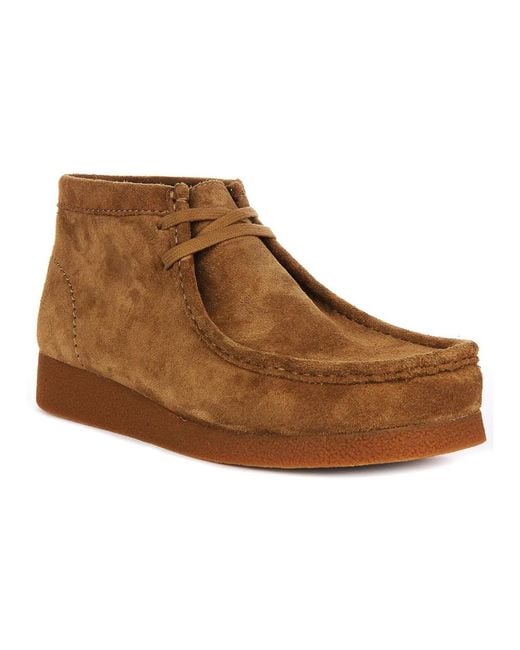 Clarks Brown Lace-Up Boots for men