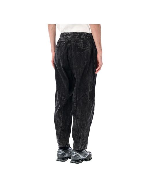 And Wander Black Loose-Fit Jeans for men