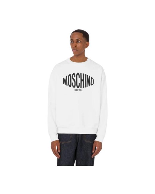 Moschino White Sweatshirts for men