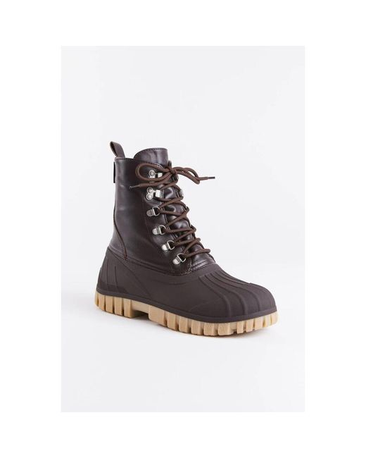 Lace-Up Boots di Stutterheim in Brown