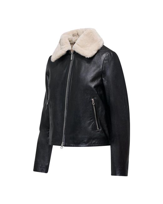 Leather Jackets Bomboogie de color Black