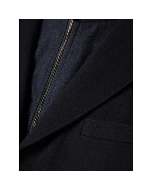Corneliani Blue Single-Breasted Coats for men