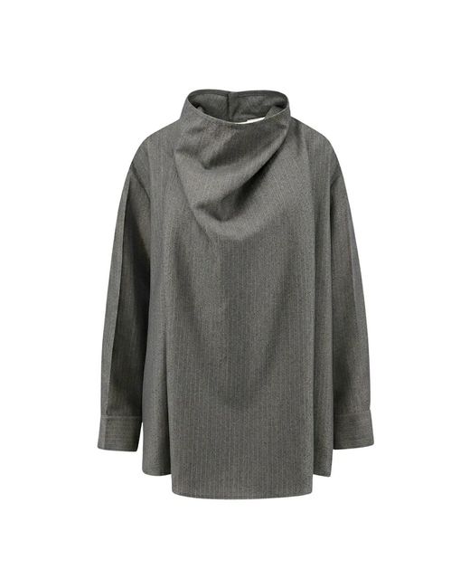 Bottega Veneta Gray Woll- Und Mohair-Hemd