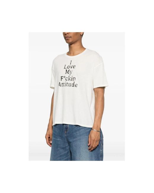 R13 White T-Shirts for men