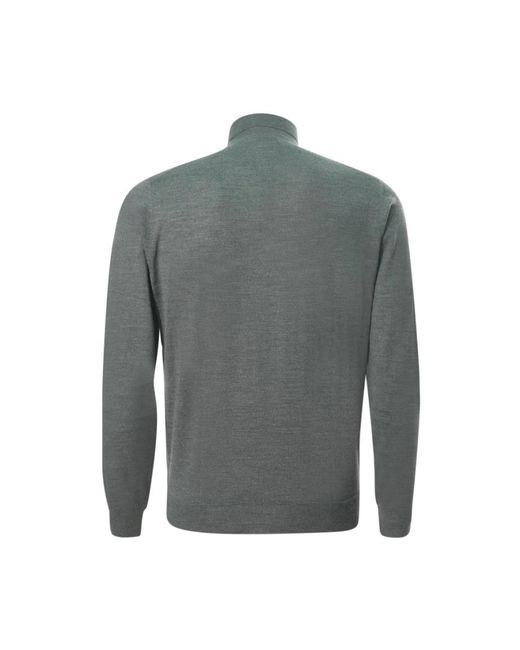 Drumohr Truien & Vesten ,Grijs ,Wol Wollen Coltrui in het Gray voor heren