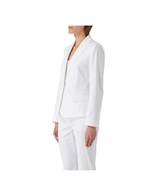 Max Mara Jassen ,Wit ,Sarnico Jacket in het White
