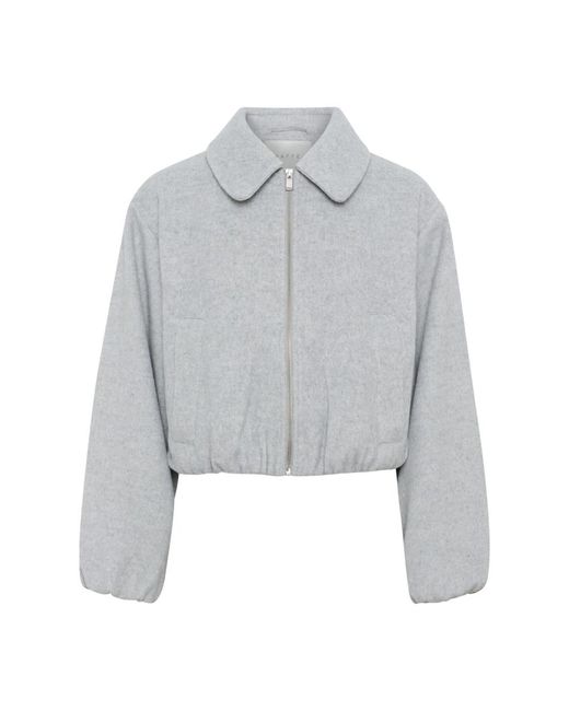 Light Jackets Kaffe de color Gray