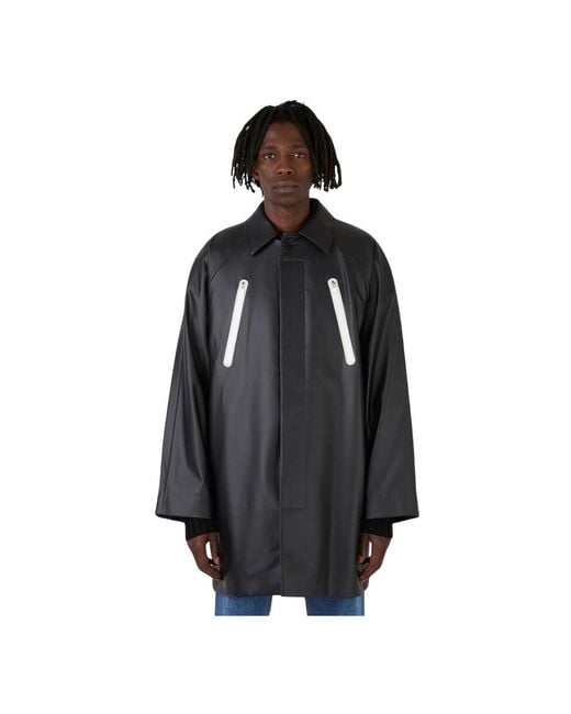 Wynn Hamlyn Black Single-Breasted Coats for men