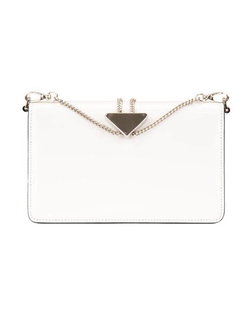Prada White Cross Body Bags