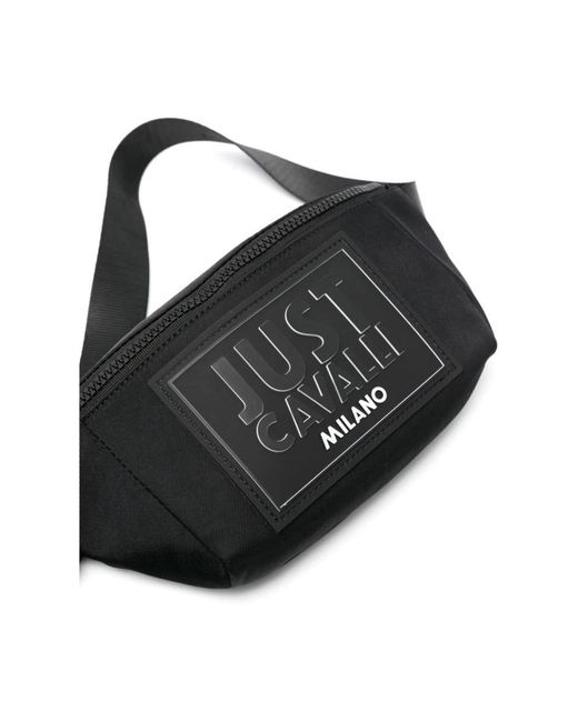 Just Cavalli Black Belt Bags for men