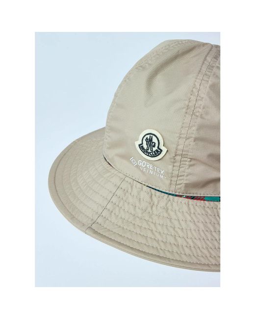 Moncler Shell Logo Bucket Hat in Green für Herren