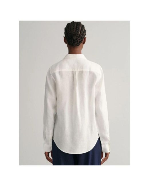 Gant Blouses & Shirts > Shirts in het White