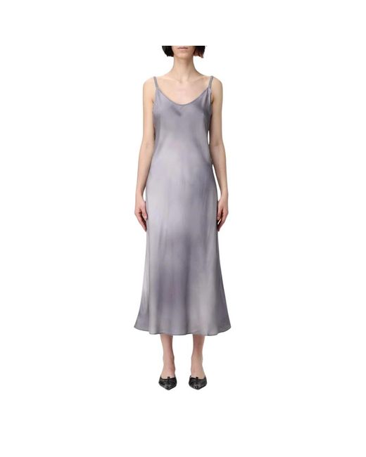 Midi Dresses Acne de color Purple