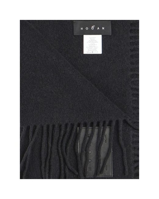 Hogan Black Winter Scarves