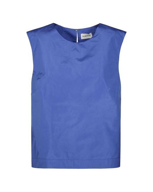 Sleeveless Tops di P.A.R.O.S.H. in Blue