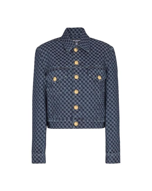 Balmain Denim Jackets in het Blue