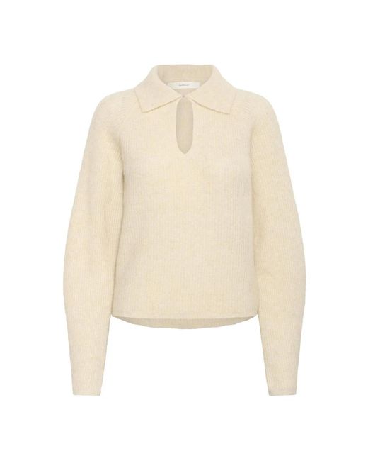 Round-Neck Knitwear di Inwear in Natural