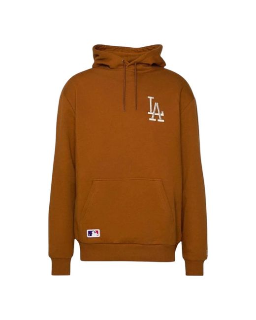 KTZ Hoodies & Sweatvesten ,Bruin ,Katoen Los Angeles Lakers Hoodie Essentials in het Brown voor heren