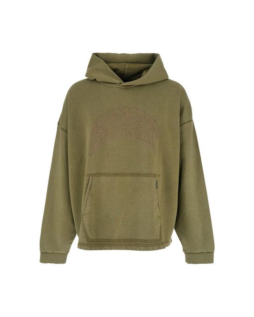 Represent Hoodies & Sweatvesten ,Groen ,Katoen Embellished Hoodie in het Green voor heren