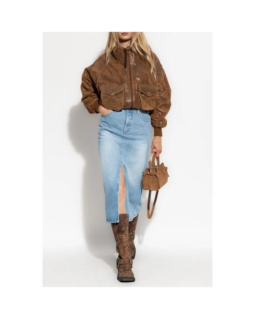 A.P.C. Rokken ,Blauw ,Denim Denim Rok in het Blue