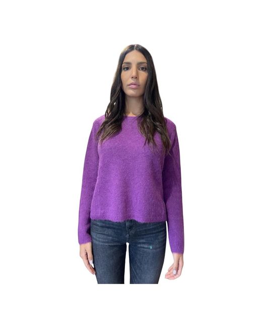 Round-Neck Knitwear di Kangra in Purple