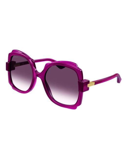 Gucci Purple Trendige sonnenbrillenkollektion
